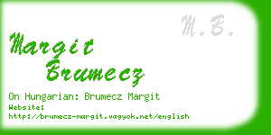 margit brumecz business card